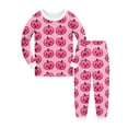 thumbnail image 4 of Gelikeya Halloween Kids Pajamas for Boys Girls Casual Loungewear Long Sleeve Sleepwear Nightwear Pjs Outfits (Pink, 7-8 Years), 4 of 4