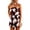 a-12Brown2, variant on Womens Strapless Tube Top Ruffle Overlay Floral Print Elastic Waist Loose Fit Short Jumpsuit Lightweight Breathable Summer Beach Vacation Casual Romper For Ladies XXL