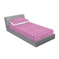 thumbnail image 3 of Mauve Bedding Set with Sheet & Covers, Abstract Vintage Pattern Cultural Ornamental Oriental Boho Artwork, Printed Bedroom Decor 2 Shams, 4 Sizes, Magenta Pink, by Ambesonne, 3 of 3