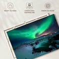 thumbnail image 6 of Elephant Stock Green Aurora Borealis Wall Art - Horizontal Canvas Wall Art - Living Room Wall Decor - Nature Canvas - Teal And Blue Decor - 36" x 24", 6 of 8
