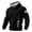 Black, variant on America 250 Merchandise Hoodies for Men Retro Knit Hooded Sweatshirt Long Sleeve Casual Pullover with Pocket for Athletic Leisure Black L