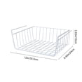 thumbnail image 3 of Euaioeiu Under Shelf Storage Basket Organizer, Expandable Hanging Rack for Kitchen Pantry Cabinet Laundry Room Bathroom Counter Space Saving, 3 of 6