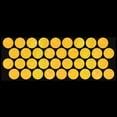 thumbnail image 2 of LiteMark Reflective Stickers Decals for Helmets, Bicycles, Strollers, Wheelchairs - 1 Inch Circles - Yellow, 2 of 2