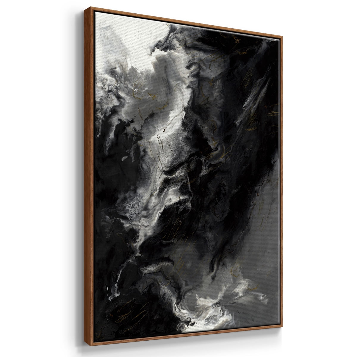 Changes Framed Premium Gallery Wrapped Canvas - Ready to Hang - 25 x 37 - Walnut Floating Frame