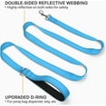 thumbnail image 2 of LAICAIW Double-Sided Reflective Dog Leash, 6 FT/5 FT/4 FT, Padded Handle Nylon Dogs Leashes for Small & Medium Dogs Walking, Sky Blue, 6FT, 2 of 7