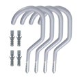 thumbnail image 4 of 4 ganchos de pared para colgar abrigos, resistentes, decorativos, para sombreros Gris, 4 of 7