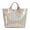Green Pink Stripe, variant on PVC Tote Bag for Women,Plastic Tote Bags for Shopping,Travel,Work,Classic Woman Handbags with Inner Pocket,Eco-Friendly Gift Bag for Ladies,Mom,Sister,Besties(Orange Pink Stripe)