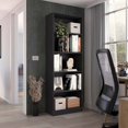 thumbnail image 2 of Nmkwnr 5 Shelves Wood Open Bookshelf Book Storage Rack Bookcase for Home, Office, Black, 2 of 5