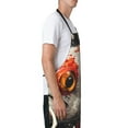 thumbnail image 3 of Picia Abstract Red Koi Fish Art Waterproof Apron for Unisex Adult - Adjustable Bib Apron with Pockets, Ideal for Cooking, Gardening, Painting, and Household Chores, 3 of 9