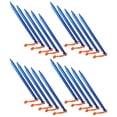 thumbnail image 4 of Estacas para carpas resistentes en forma de V con cuerdas, de 9 pulgadas, para exteriores, de color azul, paquete de 20, 4 of 8