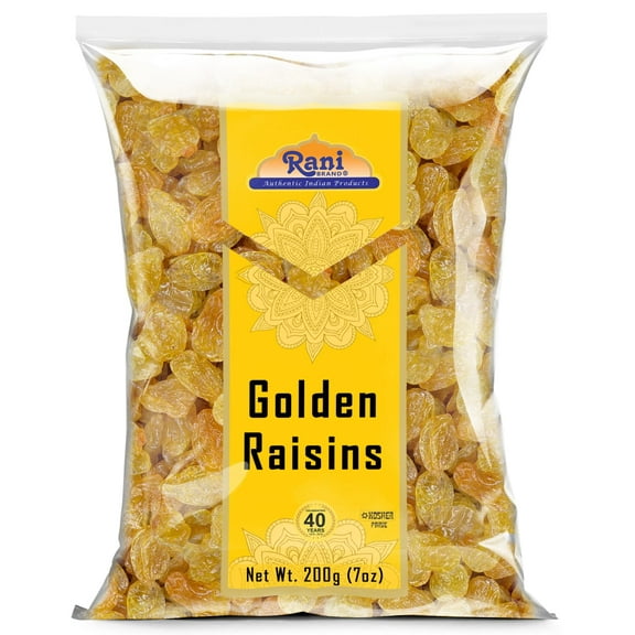 Rani Golden Raisins 7oz (200g) ~ All Natural | Gluten Friendly | NON-GMO | Kosher | Vegan | Product of USA