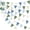 Retro Blue Green, variant on 32Ft Pink Golf Party Decorations Pink Green Golf Ball Triangle Flag Fabric Banner Pennant Garland Streamers for Let's Par-tee Birthday Baby Shower Masters Sports Fans Party Outddor Decor Supplies