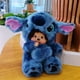 thumbnail image 4 of 20cm Kawaii Stitch Pikachu Kuromi Cartoon Cute Animation MONCHICHI Plush Toy Room Decoration Children's Birthday Gift Xmas Doll, 4 of 5