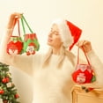 thumbnail image 5 of Bolso de hombro navideño para niños, totalizador lindo de Papá Noel y muñeco de nieve, 5 of 5