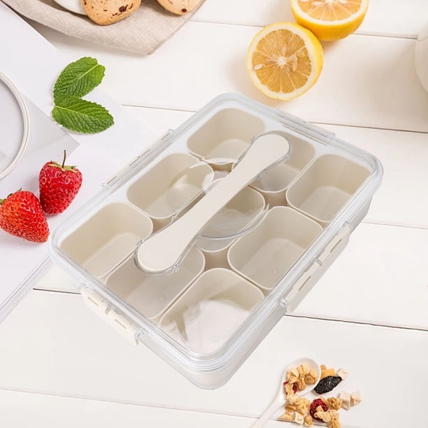 CAJA DE ORGANIZADOR DE CONDIGOS DE PLÁSTICO, BANDEJA DIVIDIDA BANDEJA FÁCIL DE