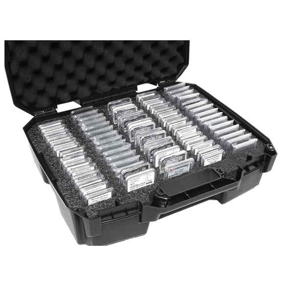 Estuche para monedas Case Club 75-130, graduado con separadores de espuma