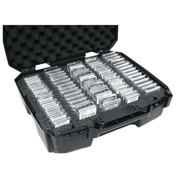 Estuche para monedas Case Club 75-130, graduado con separadores de espuma