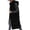 Black, variant on Long Puffer Vest Women Quilted Hooded Button Down Zip Up Sleeveless Vests Outerwear Padded Jacket Fall Winter Coat