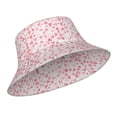 thumbnail image 2 of Kll Cute Hand Drawn Hearts Bucket Hat For Women Men Packable Travel Beach Sun Hat Outdoor Rave Accessories Reflective Fisherman Cap, 2 of 9