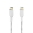 thumbnail image 4 of Belkin BoostCharge Pro Flex Braided USB-C to USB-C Cable - (3.3ft/1M) USB-IF Certified USB Type-C Cable, Compatible with Galaxy S23, S22, Note10, Note9, Pixel 7, Pixel 6, iPad Pro, laptop & More White, 4 of 5