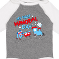 thumbnail image 4 of Inktastic My First Memorial Day Train Boys or Girls Long Sleeve Baby Bodysuit, 4 of 5