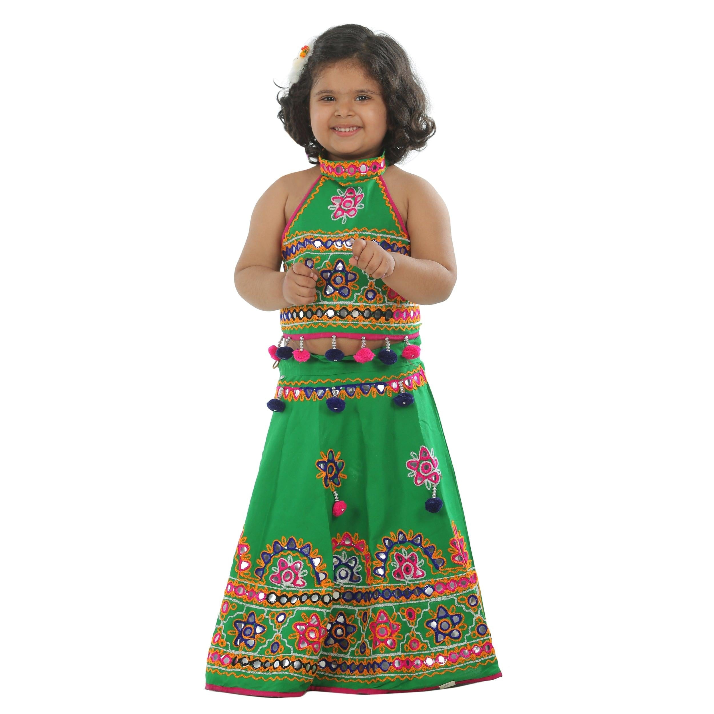 Buy DIAMO baby-girls Cotton Readymade lehenga choli(kid373-3-6 months_3  Months-6 Months_Pink) at Amazon.in