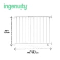 thumbnail image 5 of Ingenuity The Stairway 42W Series Safety Pet and Baby Gate, White Metal Finish, Openings from 28"-42" Wide, Ages 6-24 Months, 5 of 16
