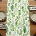 thumbnail image 5 of Table Runners 72 Inches Long Dress Scarves, Spring Leaves Farmhouse Kitchen/Dining Table Runner, Coffee Tablerunners, Pastoral Garden Botanical Watercolor 18x72 Inch, 5 of 9
