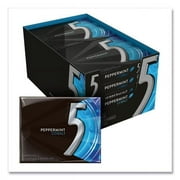 Wrigleys Peppermint Cobalt Sugar Free Chewing Gum Candy - 15 Sticks per Pack - 10 Pack per Box