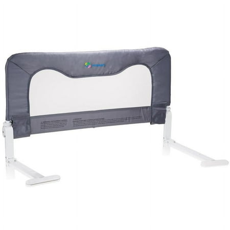 TotCraft Cecily 3 ft. Toddler Bed Rail for All Bed Size - Grey
