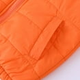 thumbnail image 6 of Otqutp Kids Boys Girls Long Sleeve Hooded with Pockets Solid Color Short Cotton Jacket Full Zip Outwear for Children 1-10 Years(Orange,9-10 Years), 6 of 8