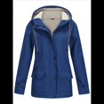 thumbnail image 1 of Chaqueta Impermeable para Mujer, Cortavientos con Capucha, Ideal para Senderismo, Viajes y Actividades Al Aire Libre. Azul Marino XXL, 1 of 8