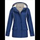 thumbnail image 1 of Chaqueta Impermeable para Mujer, Cortavientos con Capucha, Ideal para Senderismo, Viajes y Actividades Al Aire Libre. Azul Marino S, 1 of 8