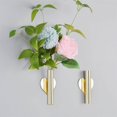 thumbnail image 1 of facefd Home Wall Hanging Plant Flower Vase Planter Holder Container Gold Heart, 1 of 8