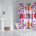 thumbnail image 2 of Waterproof Boho Style Shower Curtain 72x72 Inch Bohemian Colorful Floral Shower Curtains for Bathroom Hotel Home Decor with 12 Hooks, 2 of 5