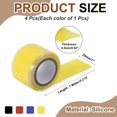 thumbnail image 2 of Cinta de Silicona Uxcell Antideslizante para Equipos de Gimnasio Negro Azul Rojo Amarillo 1"x3ftx0.02", 2 of 6