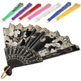 thumbnail image 2 of 8Pcs Retro Hand Fan Handheld Folding Fan Dancing Fan Chinese Style Performance Fan, 2 of 6