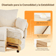 thumbnail image 5 of Pinmoco Sillón Giratorio Individual 360 Grados Sillón Redondo Tapizado Sherpa con Cojines para Sala Dormitorio Rincón de Lectura, 5 of 6