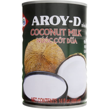 Aroy-D Coconut Milk, Shelf-Stable 14 fl oz Can with No Allergens