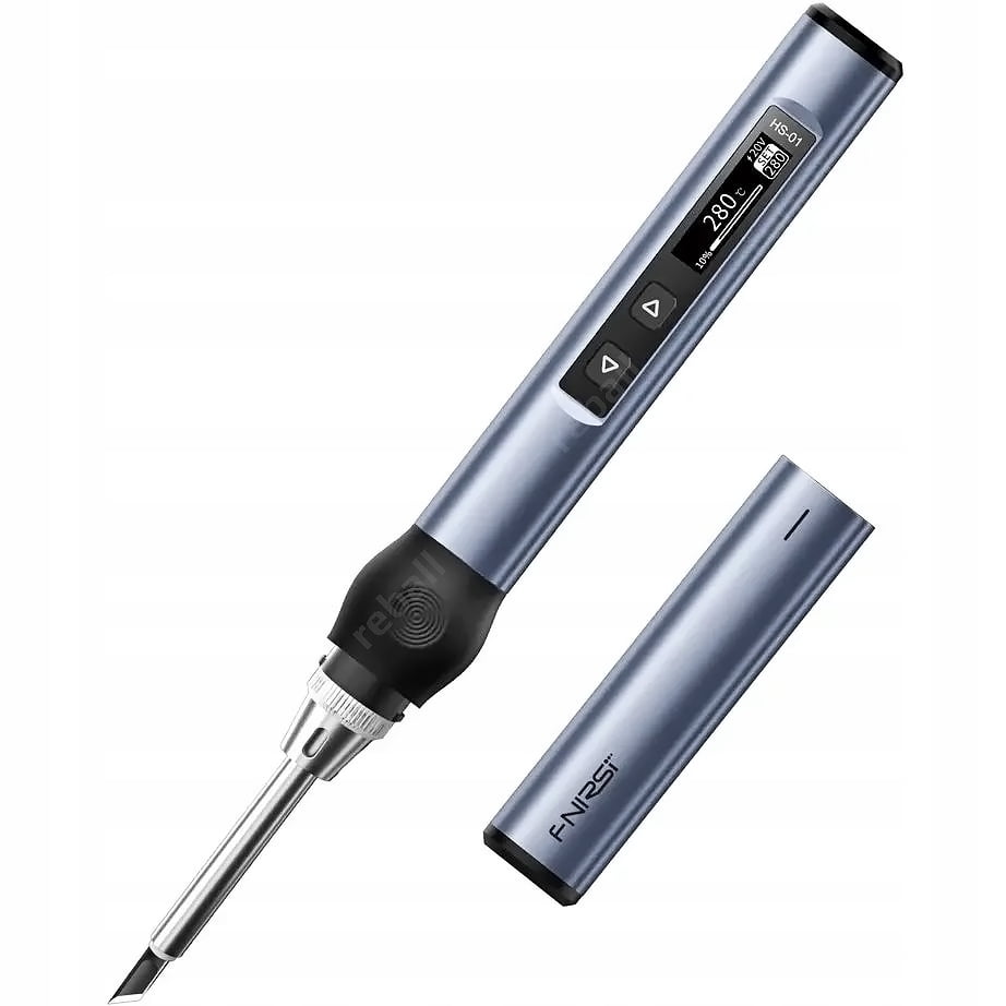 PROGRAMMABLE PRECISION SOLDERING IRON OLED USB-C FNRSI HS-01 BLUE + 6 TIPS