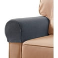 thumbnail image 6 of Armrest Covers 2PCS Stretch Fabric Armrest Covers Anti-Slip Sofa Arm Chair Slipcovers Furniture Protectors For Recliner Sofa,Gray, 6 of 7