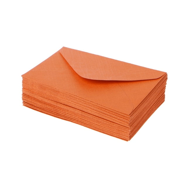 Techinal 50 Pcs Mini Enveloppes en Papier Rétro Vierges Invitation de Mariage Fête Cartes de Vœux Cadeau