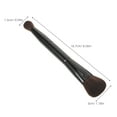 thumbnail image 2 of HONITANO 2Pcs Multifunctional Black Makeup Brush Set Dual Ended Powder Blush Highlight Contouring, 2 of 8