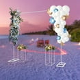 thumbnail image 4 of 2x2M Modern White Square Metal Flower Wedding Arch Backdrop Stand for Wedding Party Decoration, 4 of 17