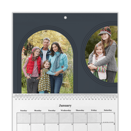 Customizable 8×11 Photo Calendar 12 Month