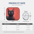 thumbnail image 2 of KLL Cute Black Kitten Cartoon Windshield Sun Shade 2-Piece Foldable Car Front Window Sunshade for Most Sedans SUV Truck- Large, 2 of 5
