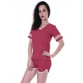 thumbnail image 3 of Moomaya Womens Plain Nightwear Set w/ Shorts Cotton Sleepwear 2 Pcs Nightdresses, 3 of 8