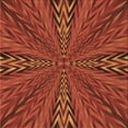 thumbnail image 1 of Ahgly Company Machine Washable Indoor Square Transitional Orange Red Orange Area Rugs, 4' Square, 1 of 7