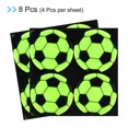 thumbnail image 3 of Unique Bargains Reflective Stickers, 8in2 Sets 2.6 Inch Adhesive Football Caution Warning Safety Tape Strips, Yellow, 3 of 5
