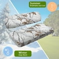 thumbnail image 6 of POLERO White Hunting Camo Print Universal Golf Cart Seat Covers Club Car Precedent Golf Cart Breathable Material Fit Like a Glove for Women Men, Easy to Install, 6 of 8
